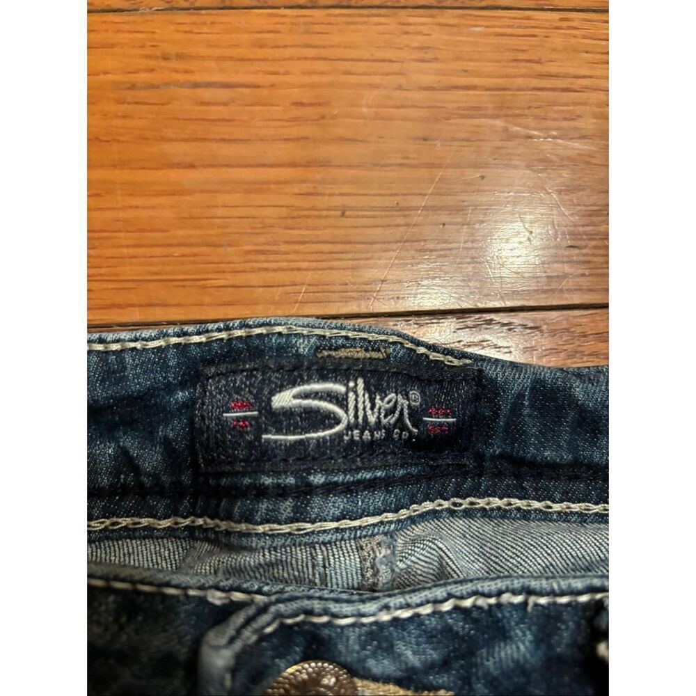 Silver Capri Jeans - Picture 2 of 4